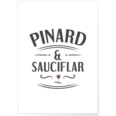 Affiche 'Pinard & Sauciflar' L'AFFICHERIE