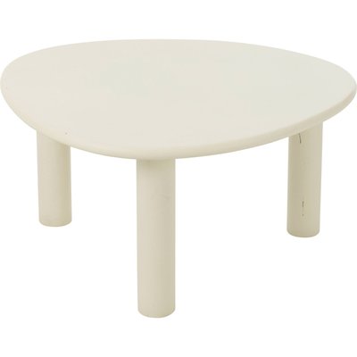 Table d'appoint blanche design en bois pour salon moderne RECOLLECTION