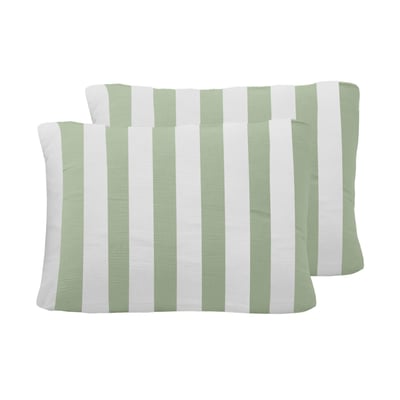 Lot de 2 taies d'oreiller gaze de coton ARTHUR LOFT SENSEI MAISON
