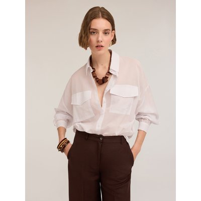 Chemise oversize en mousseline de coton MOTIVI