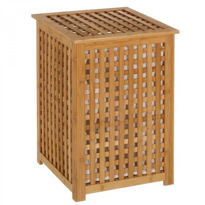 Panier à Linge en Bambou avec Sac Intérieur Amovible WADIGA