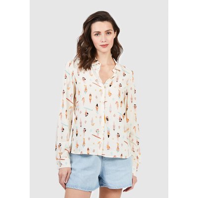 Bluse mit langen Ärmeln und Surferprint ICODE