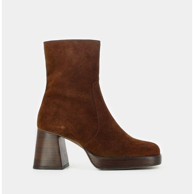 Brigand Suede Ankle Boots with Heel JONAK