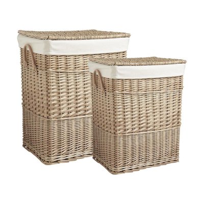 Panier à linge en osier doublé AUBRY GASPARD