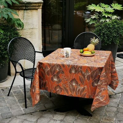 Nappe enduite carrée ou rectangle JUNGLE FLEUR DE SOLEIL