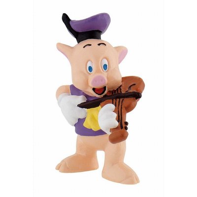 Figurine 3 petits cochons violon BULLYLAND