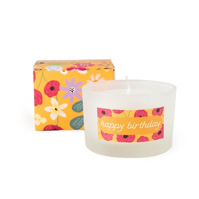 Happy Birthday Candle Gift Box in Sakura Blossom Scent SO'HOME