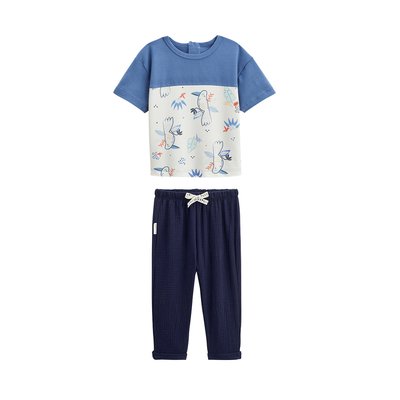 Ensemble enfant t-shirt et pantalon en gaze de coton Mexico PETIT BEGUIN