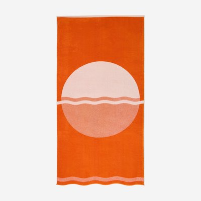 Drap de plage en coton - 90 x 180 cm CLARISSE HABITAT