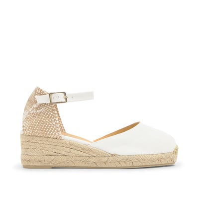 Espadrilles compensées à bride cheville et talon tressé CAROL PLATFORM CASTANER