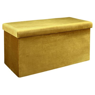 Coffre banc pliable design velours Giulia THE HOME DECO FACTORY