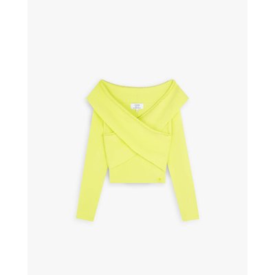 Pull dÉcolletÉ croisÉ fluo SCALPERS