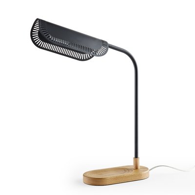 Lampe à poser orientable, métal fer et chêne, Opia LA REDOUTE INTERIEURS