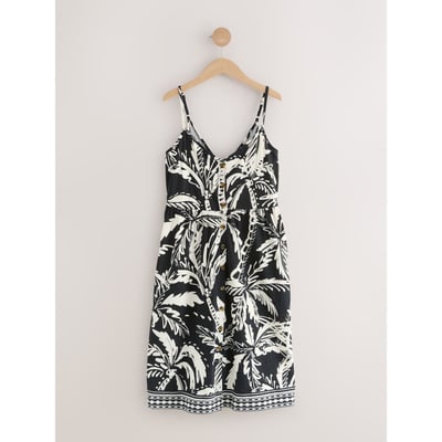 Robe mi-longue boutonnée en jersey NEXT