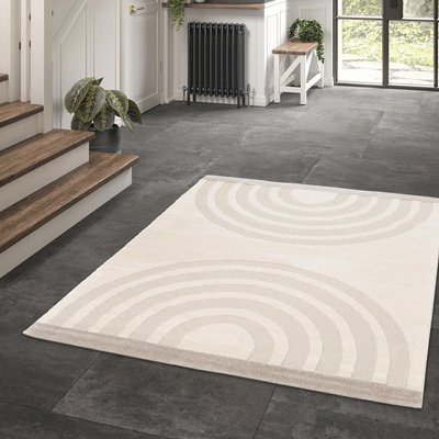 Tapis salon et chambre tissé motif géométrique RIVIERA 4 UN AMOUR DE TAPIS