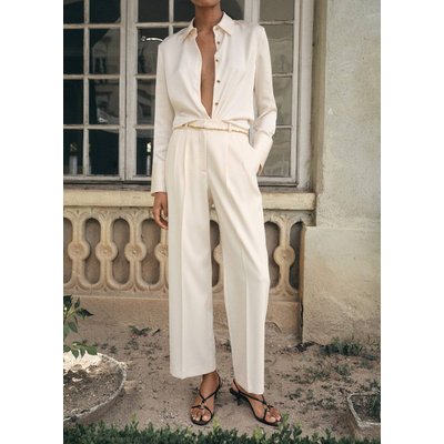 Pantalon droit pinces MANGO