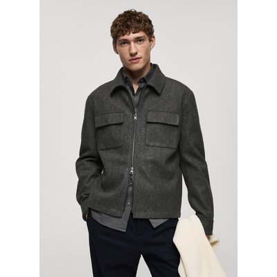 Veste flanelle poches regular-fit MANGO MAN