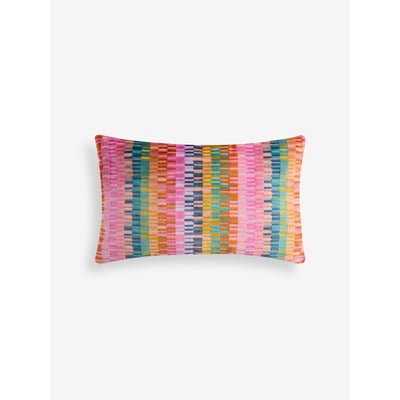 Coussin à rayures rio en velours coupé NEXT