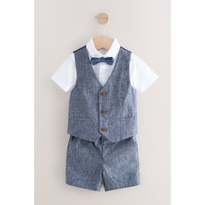Chemise, gilet, short, nœud papillon coton NEXT