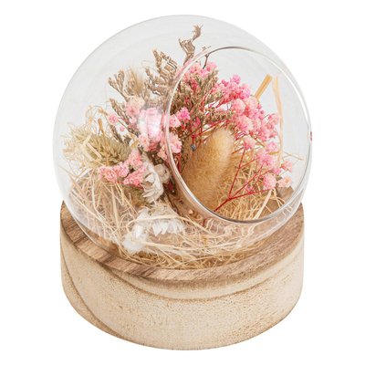 Composition boule fleurs séchées ATMOSPHERA