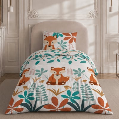 Parure de lit en coton motif géométrique, RENARDEAU C DESIGN HOME TEXTILE