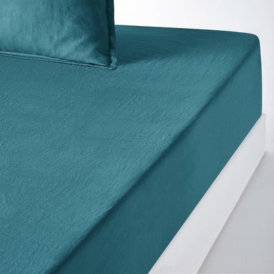 Hoeslaken in gewassen linnen, omslag 35 cm, Linot LA REDOUTE INTERIEURS