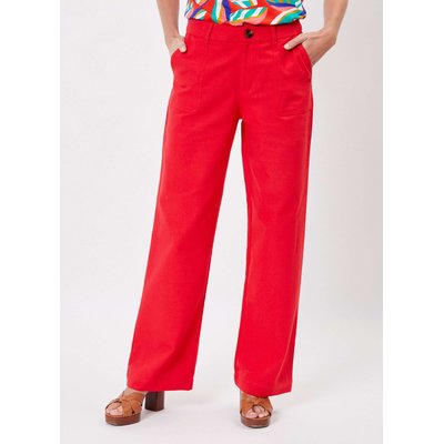 Pantalon droit coton épais uni LINE LA FIANCÉE