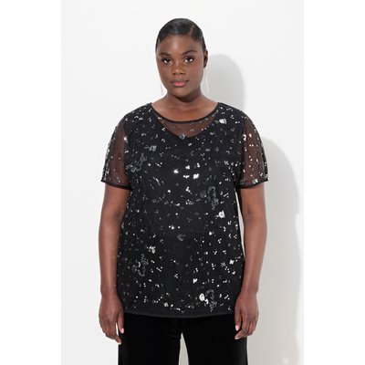 Blouse en mesh. Coupe oversize à manches ULLA POPKEN