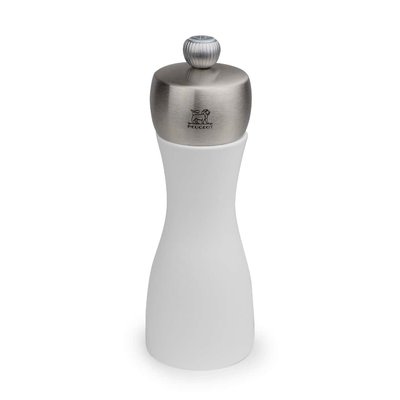 Moulin à sel manuel en bois blanc et inox 15 cm Fidji PEUGEOT