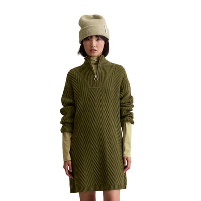 Robe en tricot zippée relaxed en doux mélange de laine vierge MARC O’POLO DENIM