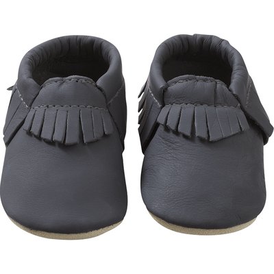 Chaussons cuir souple à franges TICHOUPS