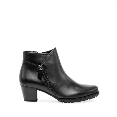 Bottines en cuir à talon bloc GABOR