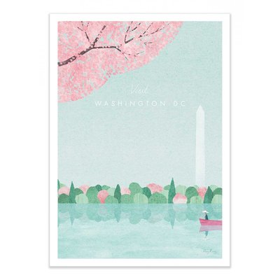 Affiche d’art 50 x 70 cm - Visit Washington DC - Henry Rivers WALL EDITIONS