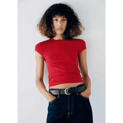 Chemise cintrée à rayures MANGO
