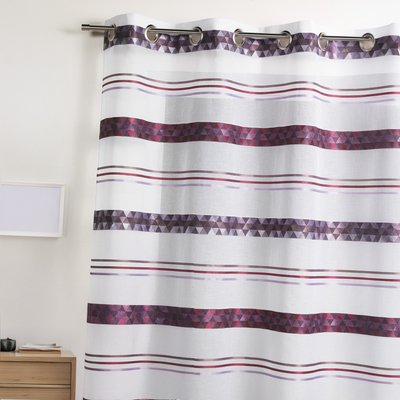 Voilage Jacquard en étamine géométrique HOME MAISON