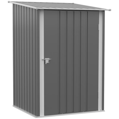Abri de jardin porte verrouillable tôle acier ondulée OUTSUNNY