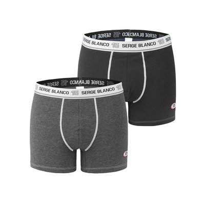 Lot de 2 Boxers coton Uni SERGE BLANCO
