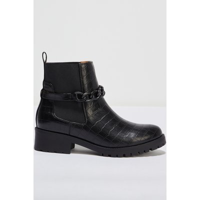 Bottines chelsea aspect croco BREAL