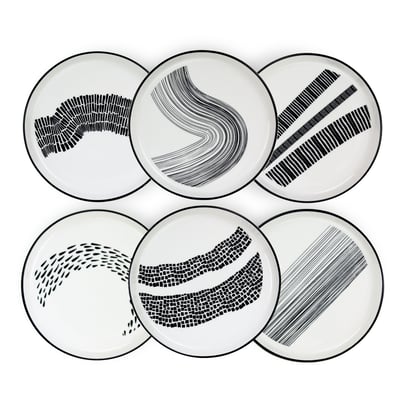 Lot de 6 assiettes à dessert, Yucatan ARTIME