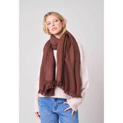 Écharpe femme chevron avec franges MORGANE DEELUXE