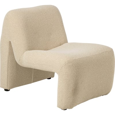 Chaise longue en tissu bouclé RECOLLECTION