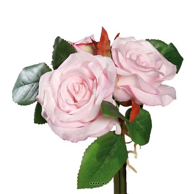 Adorable petit bouquet de fausses roses 3 têt ARTIFICIELLES