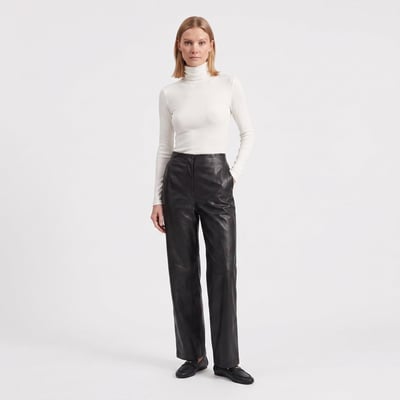 T-shirt coupe ajustée col roulé manches longues ELIZA ARTLOVE