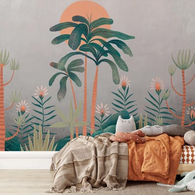 Papier peint panoramique d'un paysage féerique et tropical - 510x260 cm (l x h) LA TOUCHE ORIGINALE