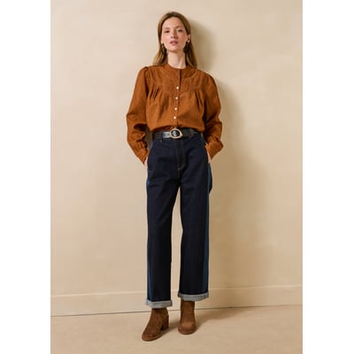 Jean barrel en coton biologique LA FEE MARABOUTEE