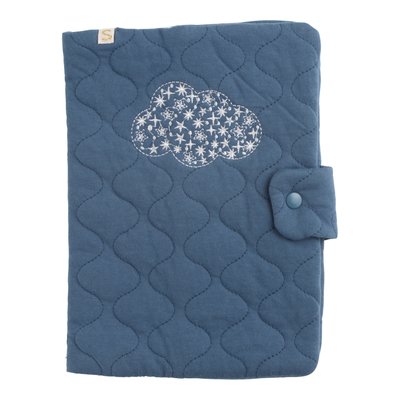 Protège carnet de santé en coton matelassé SAUTHON
