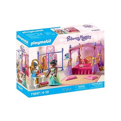 Chambre de princesse, lit baldaquin et dressing PLAYMOBIL