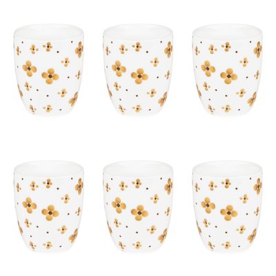 Coffret de 6 gobelets Ele  6 cm TABLE PASSION