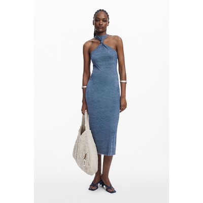 Robe midi ajustée avec nœud DESIGUAL