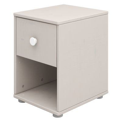 Commode 1 tiroir en pin solide FLEXA